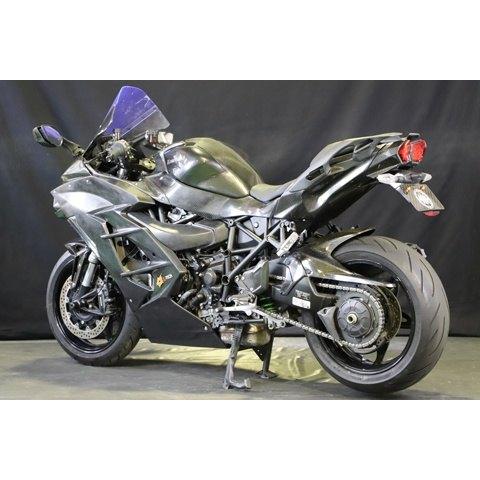 A-TECH エーテック ドライブチェーンガード 素材：KDC 開繊ドライカーボン Ninja H2 SX SE SE＋ KAWASAKI カワサキ チェーンガード フレームの画像