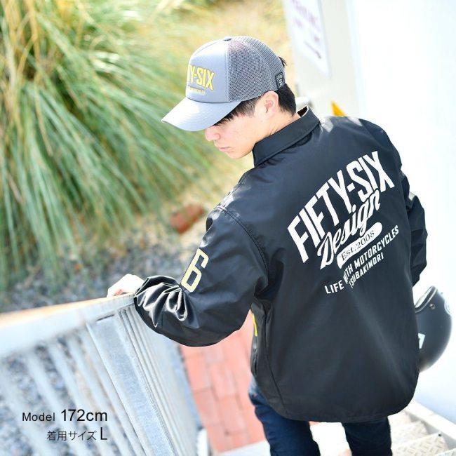 56design コーチジャケット L ブラック ライディングジャケット 美品 56design（56デザイン） RIDING COACH JACKET 2 サイズ：S オール