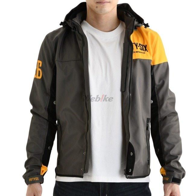 タグ付き！M！オールシーズン！56design ジャケット ブラック×キャメル 56design（56デザイン） QUARTER PARKA サイズ：M オールシーズン