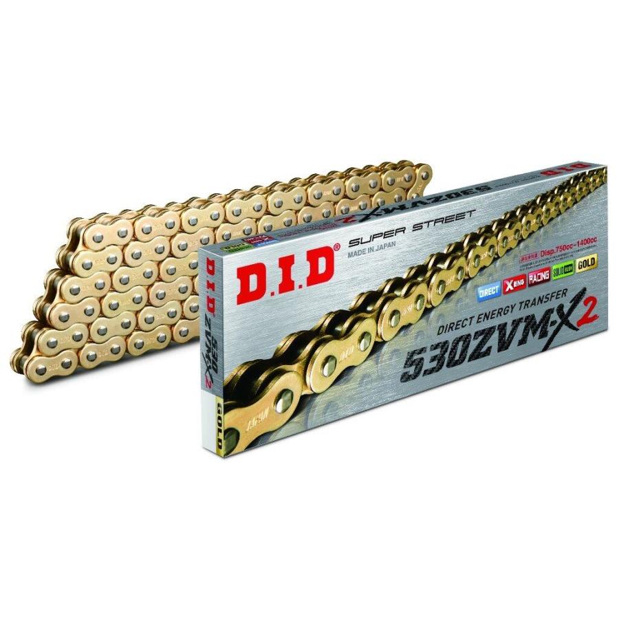 にこ 楽天市場】DID 530ZVM-X2-108L ZJ(カシメ) BLACK 大同工業株式
