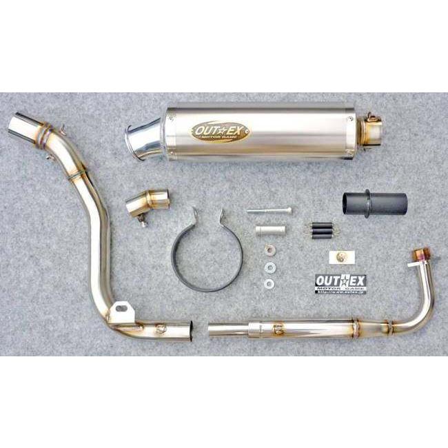OUTEX アウテックス OUTEXマフラー サイレンサー素材：チタングラデーション / サイレンサー長：250L GROM MSX125 HONDA ホンダ フルエキゾーストマフラー_4