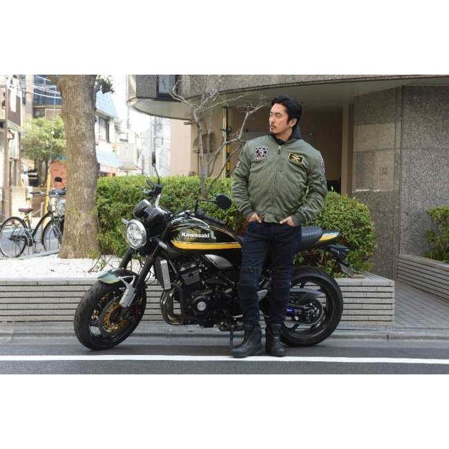 HOUSTON ヒューストン MA-1 BLACK KNIGHTS MESH M／C JAC サイズ