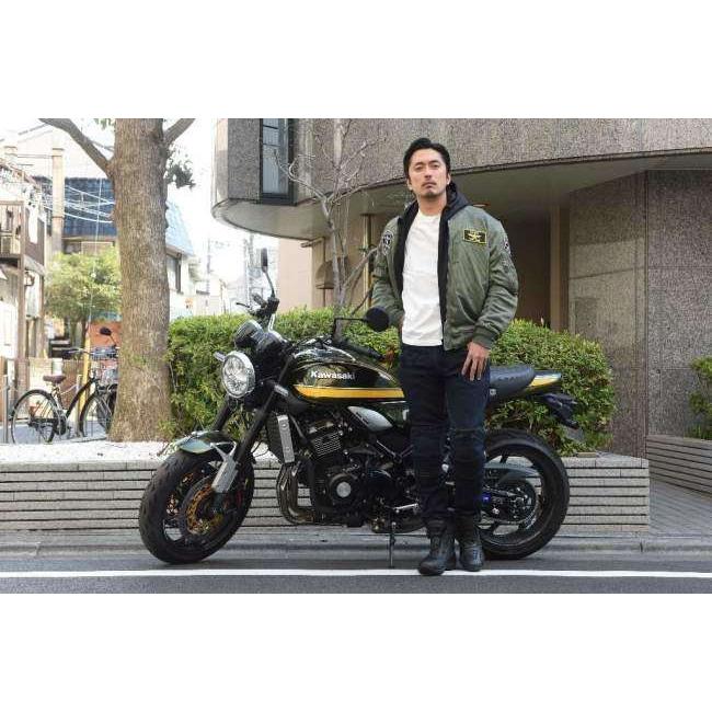 HOUSTON（ヒューストン） MA-1 BLACK KNIGHTS MESH M／C JAC サイズ：M