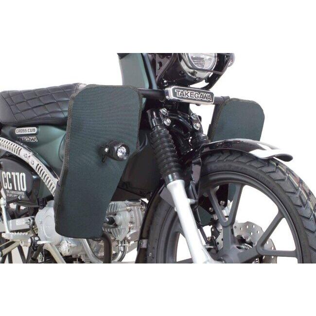 SP武川 SPタケガワ レッグバンパー＆シールドキット カラー：ブラック クロスカブ110 Lite クロスカブ50 HONDA ホンダ レッグバイザー・シールド 外装の画像