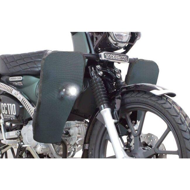 SP武川 SPタケガワ レッグバンパー＆シールドキット カラー：ブラック クロスカブ110 Lite クロスカブ50 HONDA ホンダ レッグバイザー・シールド 外装の画像