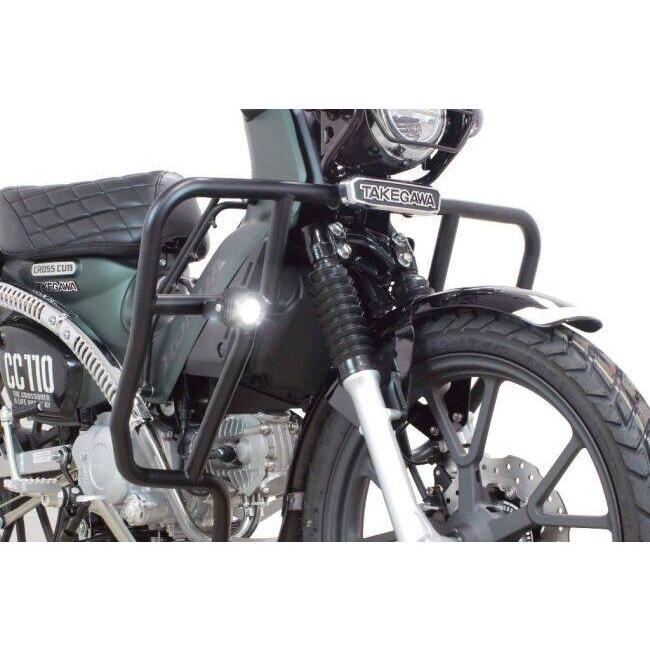 SP武川 SPタケガワ レッグバンパー＆シールドキット カラー：ブラック クロスカブ110 Lite クロスカブ50 HONDA ホンダ レッグバイザー・シールド 外装の画像