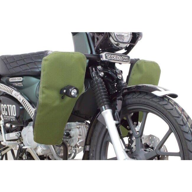 SP武川 SPタケガワ レッグバンパー＆シールドキット カラー：グリーン クロスカブ110 Lite クロスカブ50 HONDA ホンダ レッグバイザー・シールド 外装の画像