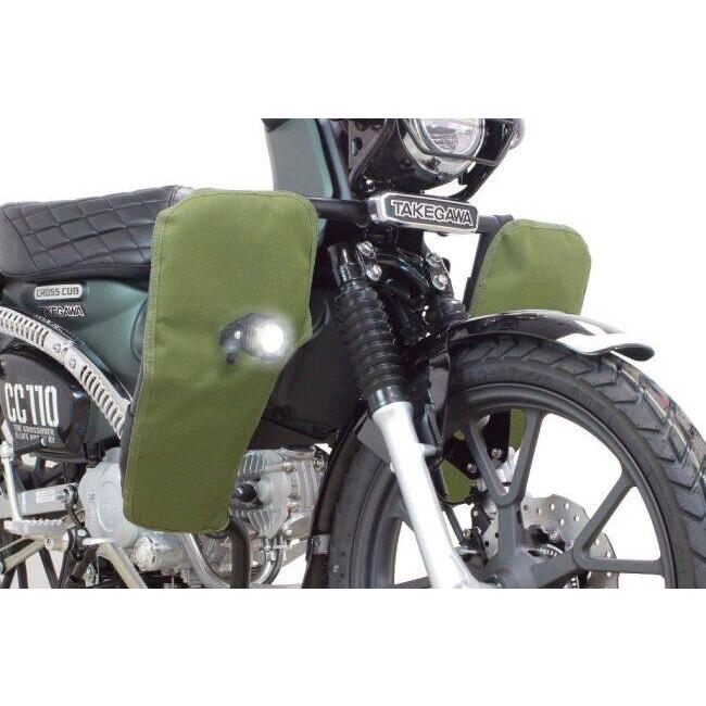 SP武川 SPタケガワ レッグバンパー＆シールドキット カラー：グリーン クロスカブ110 Lite クロスカブ50 HONDA ホンダ レッグバイザー・シールド 外装の画像