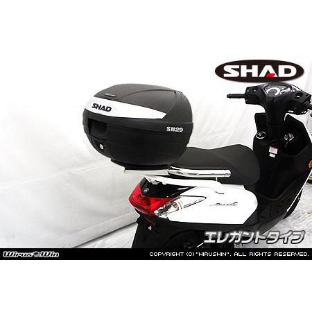 WirusWin ウイルズウィン SHAD製リアボックス付きタンデムバー アクシスZ YAMAHA ヤマハ グラブバー・タンデムバー・シーシーバー 外装の画像