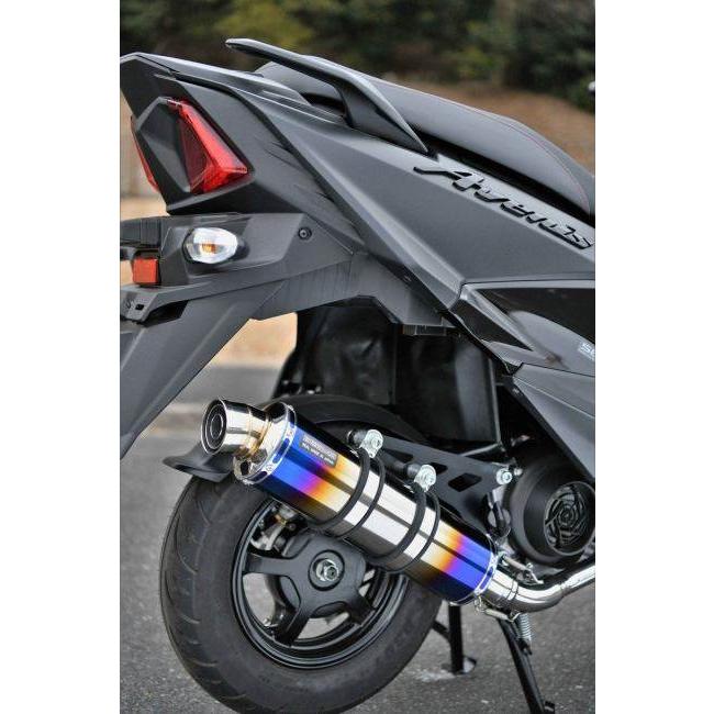 BEAMS マフラー JOG125 R-EVO ヒートチタン フルエキゾースト BEAMS（ビームス） R-EVO マフラー ヒートチタン 政府認証 BMS-R