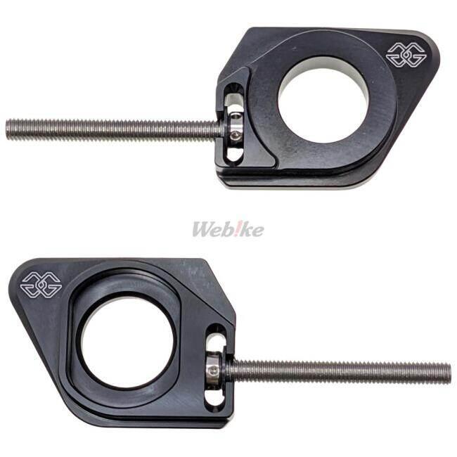 GILLES TOOLING ギルズツーリング AXB チェーンアジャスター カラー：ブラック Bandit 1250 A GSX-R 1000 600 750 GSX1300R Hayabusa TL R S SUZUKI スズキの画像