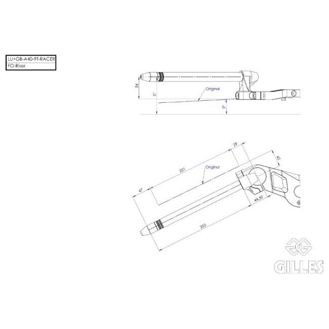 GILLES TOOLING ギルズツーリング セパレートハンドルキット R nineT Racer BMW セパレートハンドル ハンドルの画像