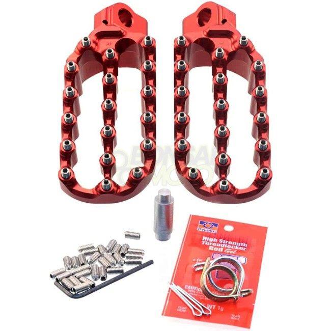 PROMOTO BILLET(FASTWAY) プロモトビレット(ファストウェイ) Adventure ステップ カラー：レッド EC MC XC GASGAS ガスガス フットペグ 足回り
