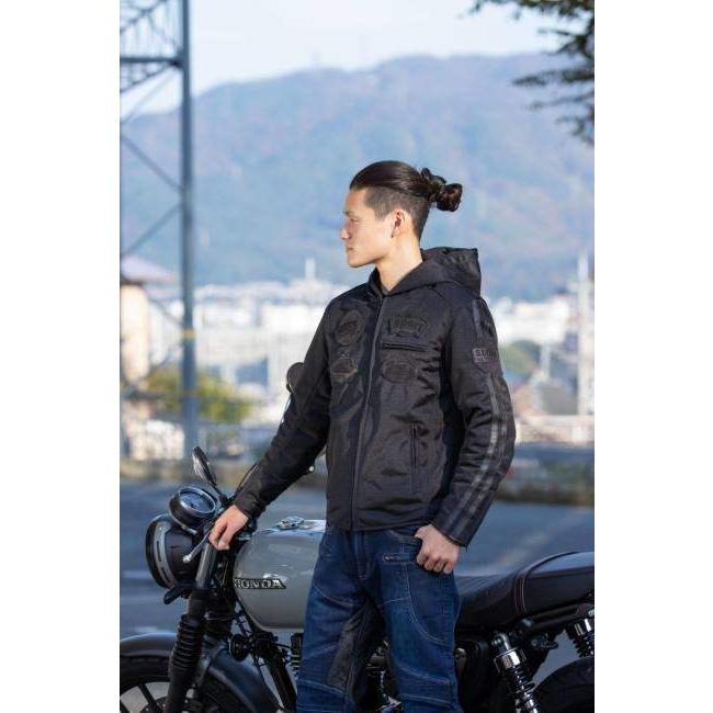 【試着のみ】 DEGNER メッシュジャケット フード付き M DEGNER（デグナー） メッシュフード付ジャケット サイズ：M メッシュ