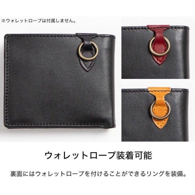 DEGNER デグナー　レザーウォレット　革財布 赤 DEGNER（デグナー） 2つ折りレザーウォレット カラー：ブラック-レッド