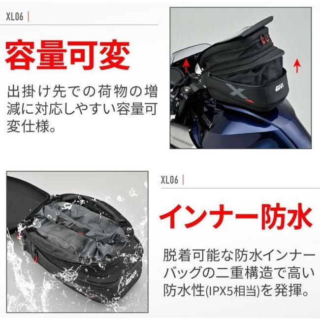 専用バッグ GIVI ジビ タンクロック XL06 タンクバッグ 車体用バッグ