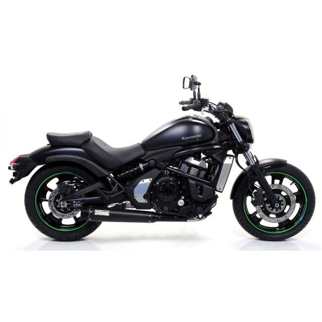 ARROW アロー REBEL フルエキゾーストマフラー エンドキャップ材質：カーボン VULCAN S 650 KAWASAKI カワサキ マフラー