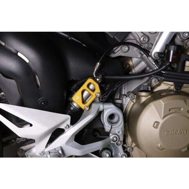 CNC Racing シーエヌシーレーシング リアブレーキマスターガード カラー：ゴールド DUCATI ドゥカティ マスターシリンダーガード ブレーキの画像