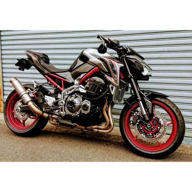 ASAHINA RACING アサヒナレーシング フルチタンGPフォーミュラスリップオン サイレンサー長：480mm / オプションサイレンサーステー：あり Z900 マフラーの画像