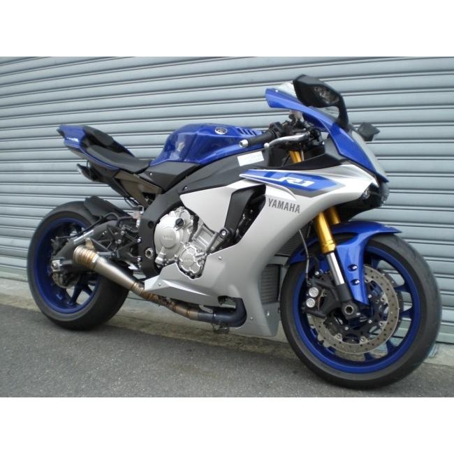 ASAHINA RACING アサヒナレーシング GPスタイルメガフォンショート スリップオン オプション専用バッフル：なし YZF-R1 YAMAHA ヤマハ スリップオンマフラー_2