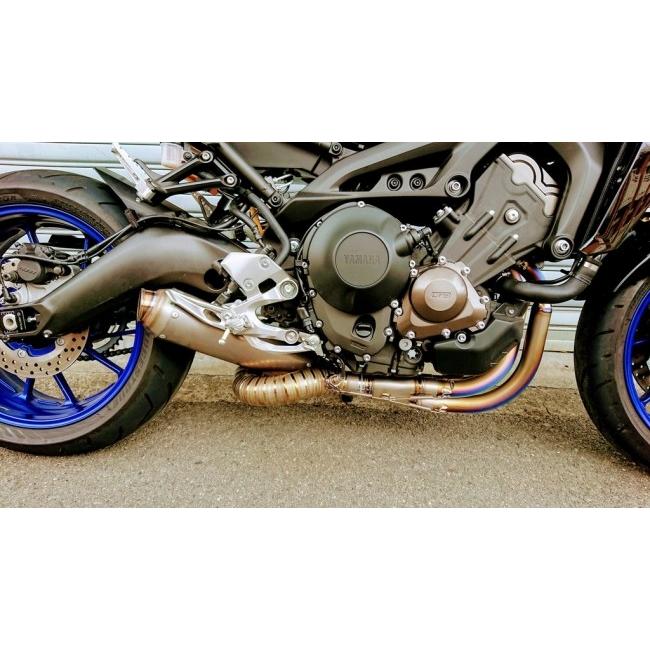 ASAHINA RACING アサヒナレーシング フルチタントグロEX 100Φレーシングサイレンサー仕様 インナー径：43Φ / オプション専用バッフル：あり MT09 マフラーの画像