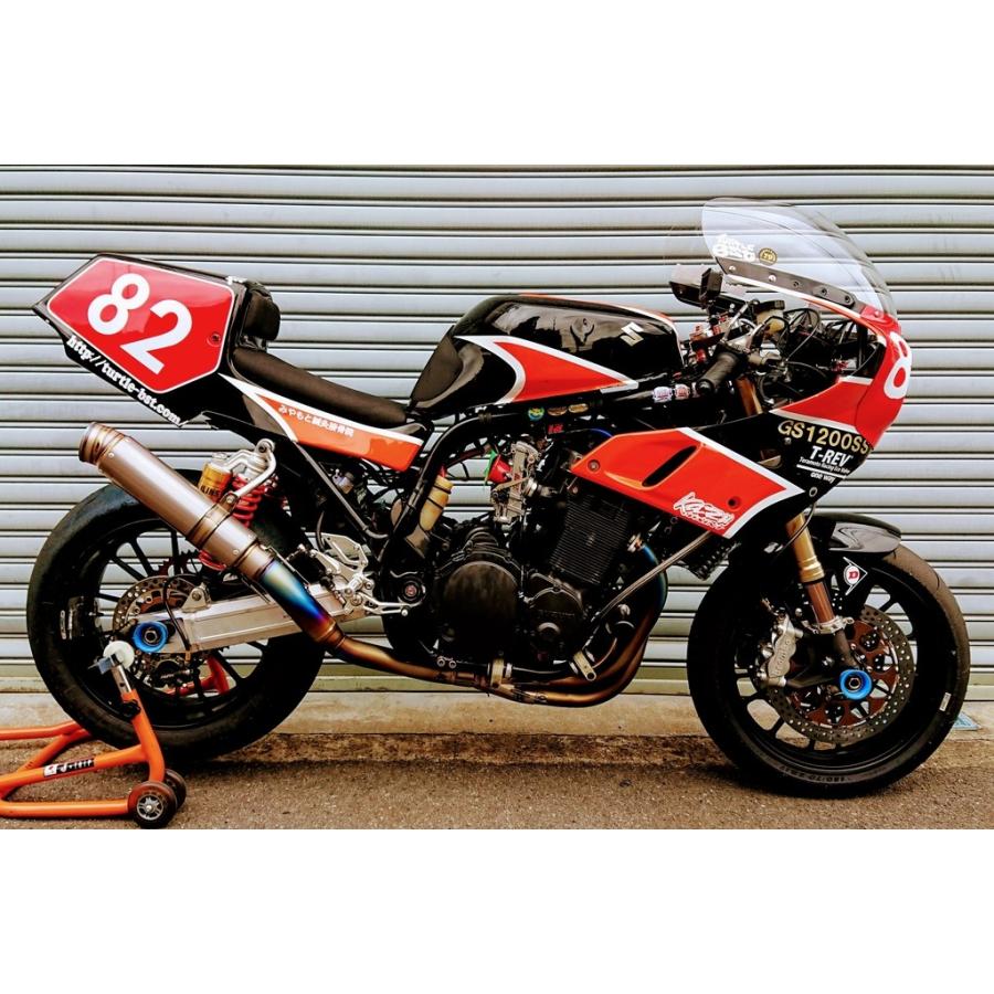 ASAHINA RACING アサヒナレーシング チタンフルEX GPフォーミュラ仕様 サイレンサー長：300mm / オプション専用バッフル：スタンダードエンド用 GS1200ss | ASAHINA Racing