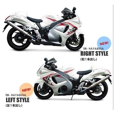 ASAHINA RACING アサヒナレーシング 3 WAY FULL TITAN EXHAUST サイレンサータイプ：86Φ×400mm スタンダードエンド仕様 GSX1300R隼 SUZUKI スズキ マフラー_2
