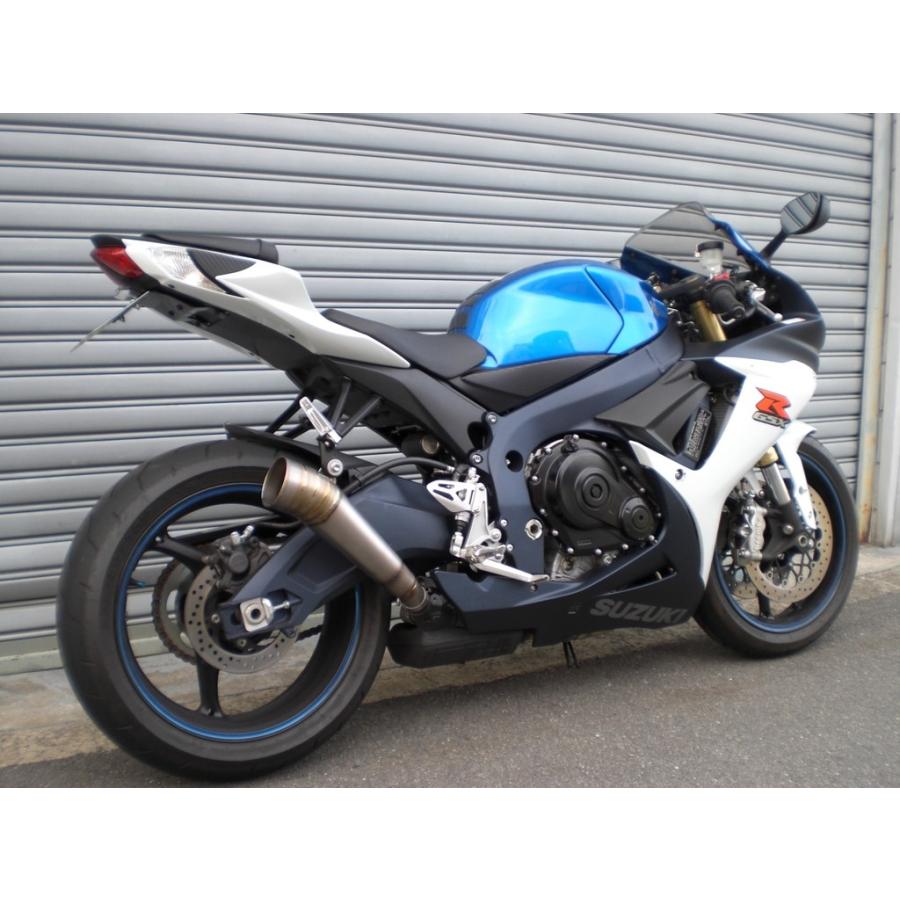 ASAHINA RACING アサヒナレーシング GPスタイルメガフォンスリップオンマフラー オプションサイレンサーステー：なし / オプション専用バッフル：あり GSX-R750 | ASAHINA Racing