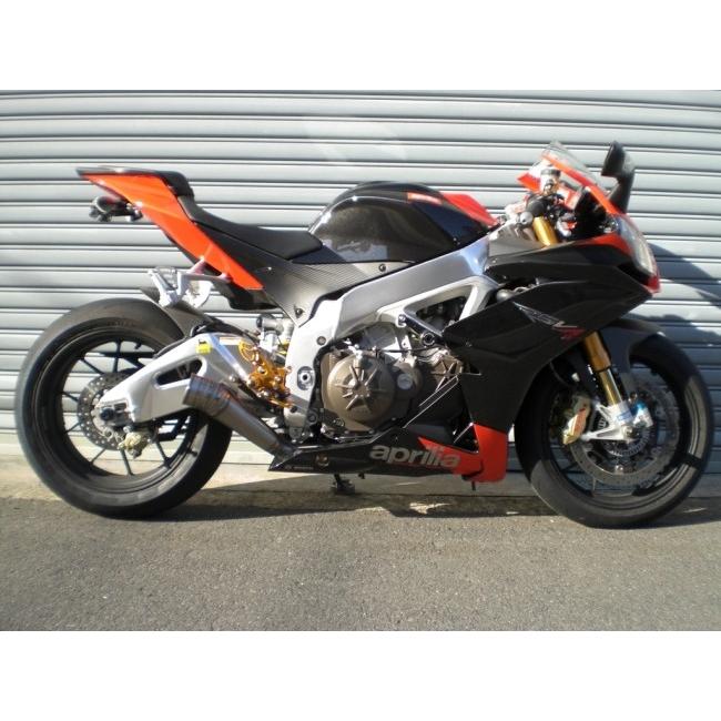 ASAHINA RACING アサヒナレーシング GPスタイルメガフォンスリップオン オプション専用バッフル：あり RSV4 APRILIA アプリリア スリップオンマフラー マフラーの画像