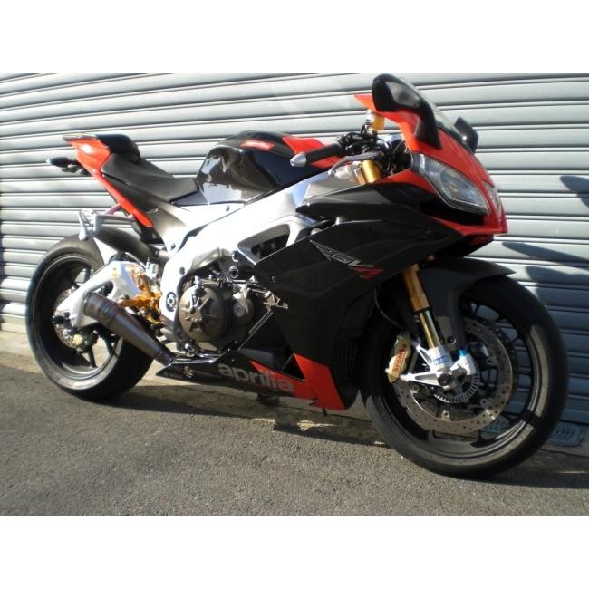 ASAHINA RACING アサヒナレーシング GPスタイルメガフォンスリップオン オプション専用バッフル：あり RSV4 APRILIA アプリリア スリップオンマフラー マフラーの画像