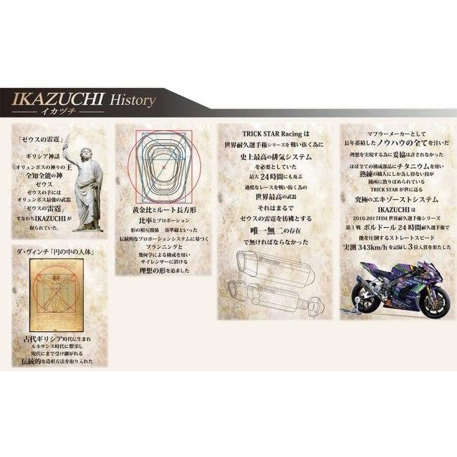 TRICKSTAR トリックスター レーシングスリップオンマフラーIKAZUCHI(イカヅチ) ショート タイプ：IKAZUCHI ブラックエディション(チタン) CBR250RR マフラーの画像