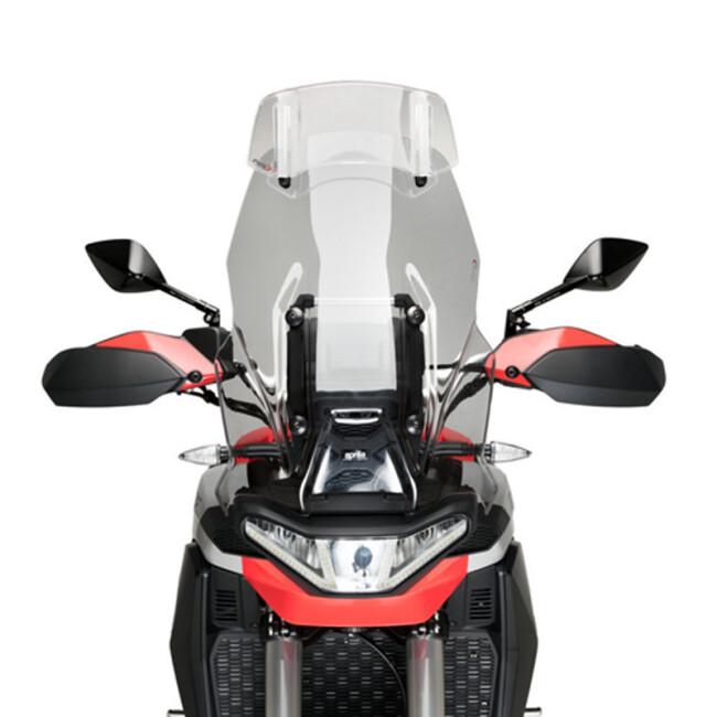 Puig プーチ ツーリングスクリーン バイザー付き(Touring Windshield with Visor) TUAREG 660 RALLY APRILIA アプリリア スクリーン 外装_1