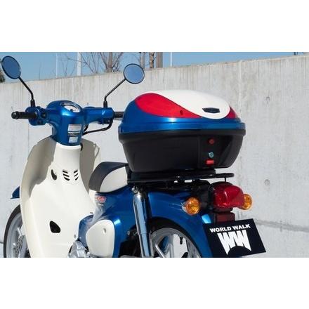 World Walk ワールドウォーク スーパーカブ110 純正色 塗装リアボックス(2色塗装) カラー：バージンベージュ×クラシカルホワイト 車体用バッグ・ケース_4