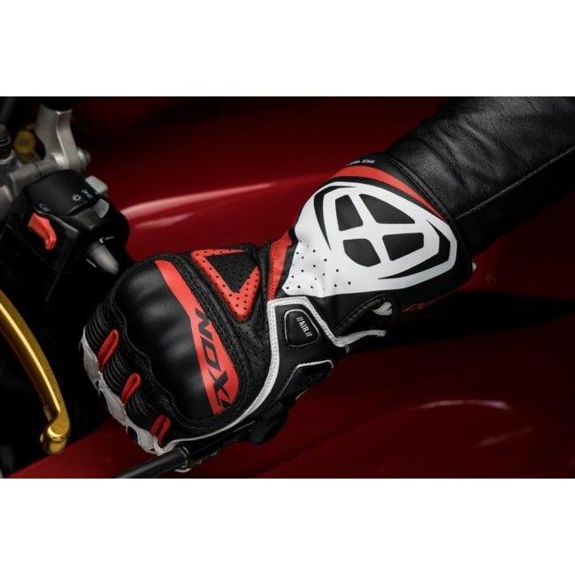 IXON レーシンググローブ Mサイズ IXON（イクソン）VORTEX GL レーシンググローブ(BLACK/WHITE