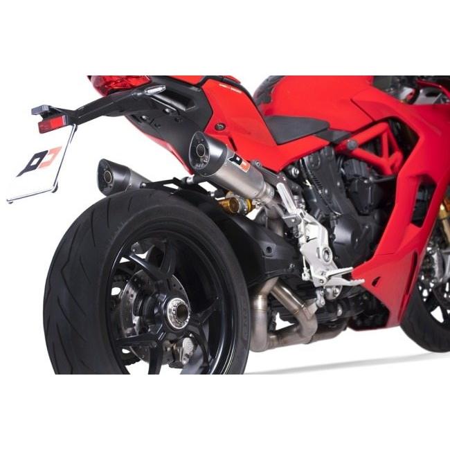 QD EXHAUST QD EXHAUST:QDマフラー 3／4 SYSTEM WITH TWIN TITANIUM GUNSHOT マフラー SUPERSPORT 939｜webike｜04