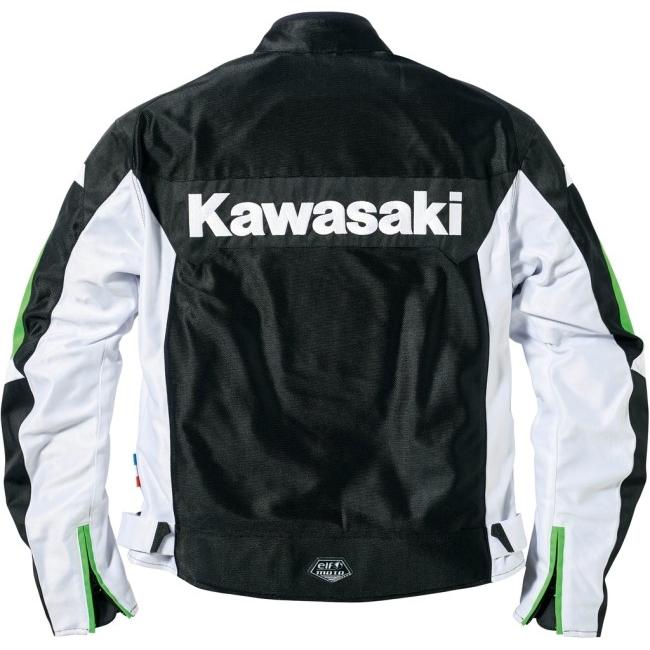 KAWASAKI KAWASAKI:カワサキ カワサキ×elf ライディングメッシュジャケット サイズ：M｜webike｜02