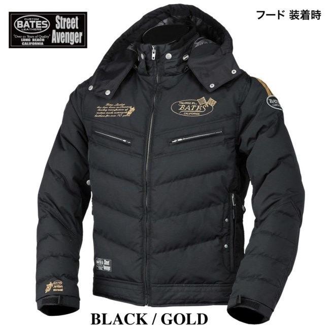 BATES Street Avenger ジャケット XL ブラック美品 BATES（ベイツ） 【ストリートアベンジャー】中綿入りナイロン