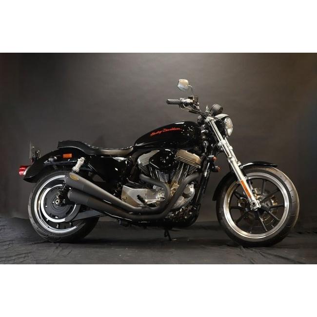 GLEAMING WORKS グリーミンワークス FTツインハンマー フルエキゾーストマフラー カラー：ブラック スポーツスター HARLEY-DAVIDSON ハーレーダビッドソン_1