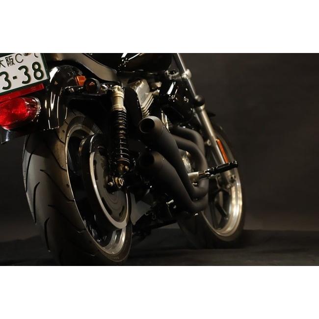 GLEAMING WORKS グリーミンワークス FTツインハンマー フルエキゾーストマフラー カラー：ブラック スポーツスター HARLEY-DAVIDSON ハーレーダビッドソン_2