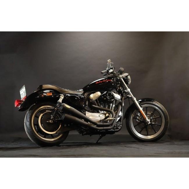 GLEAMING WORKS グリーミンワークス FTツインハンマー フルエキゾーストマフラー カラー：ブラック スポーツスター HARLEY-DAVIDSON ハーレーダビッドソン_1