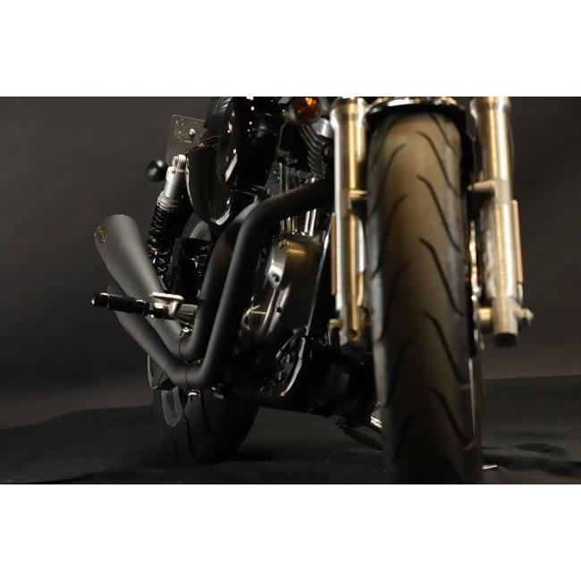 GLEAMING WORKS グリーミンワークス FTツインハンマー フルエキゾーストマフラー カラー：ブラック スポーツスター HARLEY-DAVIDSON ハーレーダビッドソン_3