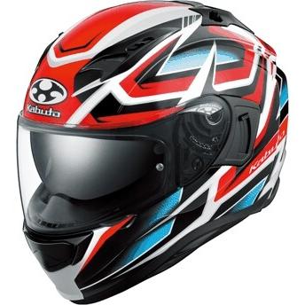 OGK KABUTO オージーケーカブト KAMUI-3 ACROBAT［カムイ・3 アクロバット ホワイトレッド］ヘルメット サイズ：M(57-58cm) フルフェイスヘルメット ヘルメット | OGK Kabuto