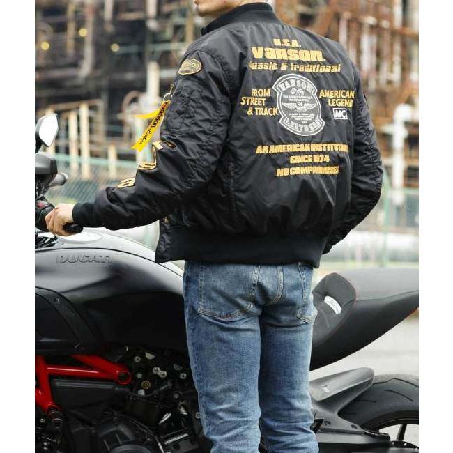VANSONブルゾン/Mサイズ VANSON（バンソン） MA-1ジャケット サイズ：M オールシーズン