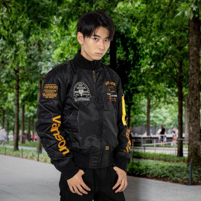 VANSON（バンソン） MA-1ジャケット サイズ：M オールシーズン