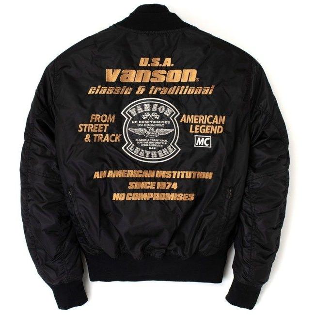 VANSON（バンソン） MA-1ジャケット サイズ：M オールシーズン