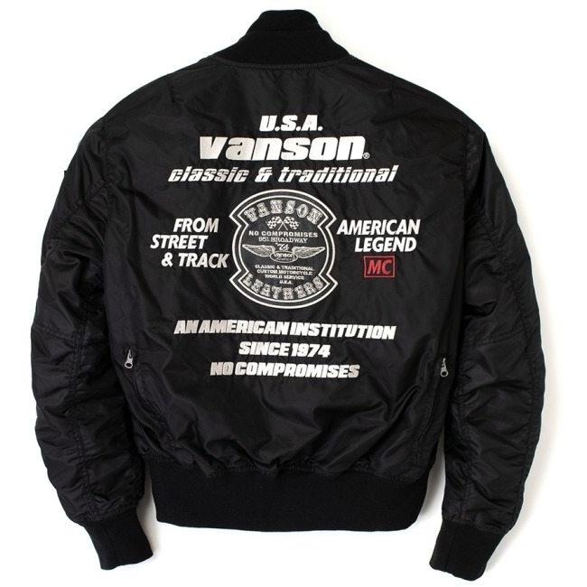 VANSON（バンソン） MA-1ジャケット サイズ：M オールシーズン