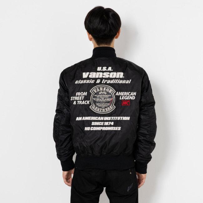 VANSON（バンソン） MA-1ジャケット サイズ：L オールシーズン