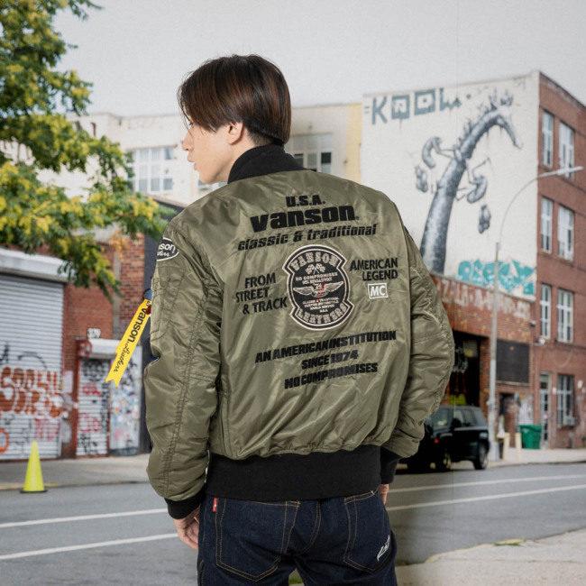 VANSON バンソン MA-1ジャケット サイズ：L オールシーズン