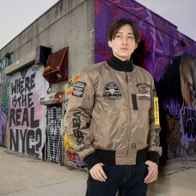 VANSON（バンソン） MA-1ジャケット サイズ：M オールシーズン