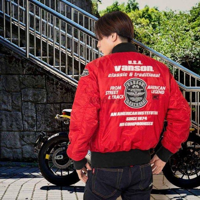VANSON バンソン MA-1ジャケット サイズ：L オールシーズン